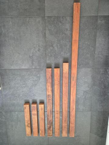 Haardhout - Angelim Vermelho 45 x 68 mm - diverse lengtes beschikbaar voor biedingen