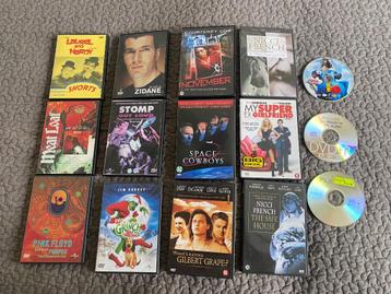 Pakketje DVD's incl. 2 muziek, Pink Floyd en Meatloaf beschikbaar voor biedingen