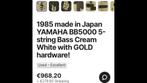 Gezocht Yamaha bb5000 Japan, Muziek en Instrumenten, Snaarinstrumenten | Gitaren | Bas, Ophalen of Verzenden, Zo goed als nieuw