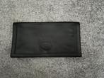Vintage zwart leren enveloptas, damestas, jaren 80- 35/19 cm, Ophalen of Verzenden, Gebruikt, Zwart, Avondtasje