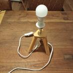 Tafel lamp hout, Huis en Inrichting, Lampen | Tafellampen, Minder dan 50 cm, Ophalen of Verzenden, Zo goed als nieuw, Hout