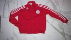 128 AJAX trainingsjack rood, Ophalen of Verzenden, Zo goed als nieuw, Jongen, Sport- of Zwemkleding