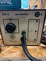 24 volts acculader.    Voeding. 220 volt., Ophalen, De drie, X, X