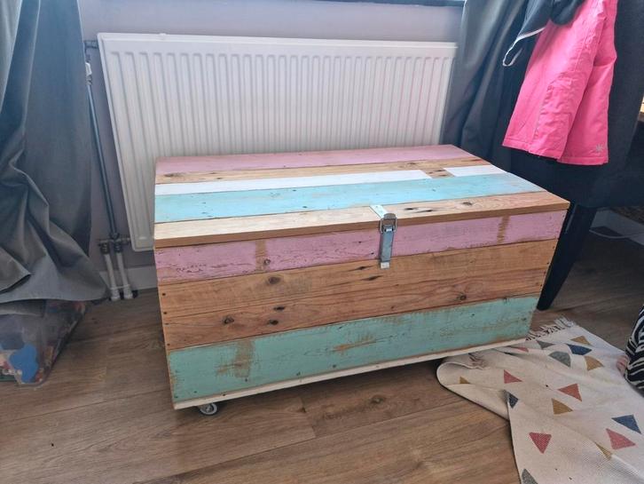 Robuuste opbergkist, Huis en Inrichting, Woonaccessoires | Kisten, Gebruikt, Minder dan 50 cm, Minder dan 50 cm, 50 tot 100 cm