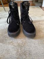 Kennel & Schmenger boots zwart fluweel maat 40, Schoenen met lage hakken, Verzenden, Zwart, Zo goed als nieuw