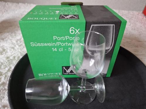 Royal Leerdam Bouquet Port glazen 14cl 6 stuks, Huis en Inrichting, Keuken | Servies, Nieuw, Glas of Glazen, Overige stijlen, Glas