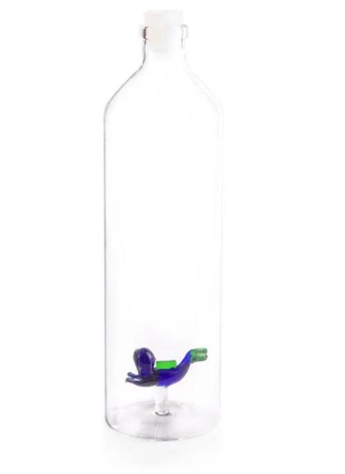 Balvi glazen waterfles met diepzeeduiker, Verzamelen, Glas en Borrelglaasjes, Zo goed als nieuw, Overige typen, Ophalen