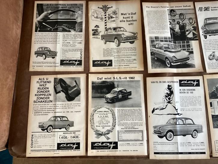 DAF, ZEER OUD MAAR PRACHTIG, 21 stuks, Auto diversen, Handleidingen en Instructieboekjes, Ophalen of Verzenden