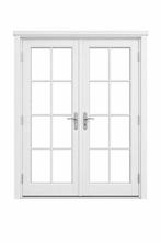 Gezocht: dubbele openslaande tuindeuren met kozijn, Doe-het-zelf en Verbouw, Ophalen, 120 cm of meer, Buitendeur, 215 cm of meer