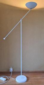 Vintage Massive witte metalen vloerlamp/hengellamp, Ophalen, Zo goed als nieuw, Metaal, 150 tot 200 cm