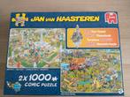 Jan van Haasteren puzzels 2 stuks in een doos, Gebruikt, Ophalen of Verzenden
