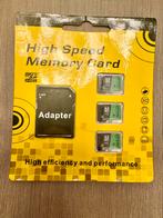 Nieuwe micro sd 3x 16GB high speed memory card adapter, Audio, Tv en Foto, Fotografie | Geheugenkaarten, Nieuw, SD, Overige, Ophalen of Verzenden