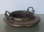 vintage antieke koper messing brasero vuur-schaal d= 41cm, Ophalen of Verzenden, Koper