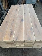 Eiken vloer 47 m2 lamelparket 19 cm breed 1,5 cm dik, Doe-het-zelf en Verbouw, Ophalen, Gebruikt, Onbekend, Vloerdelen of -planken