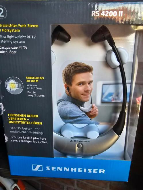 Sennheiser RS 4200 II Draadloze TV Hoofdtelefoon, Audio, Tv en Foto, Koptelefoons, Zo goed als nieuw, Op oor (supra aural), Sennheiser