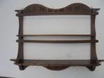 Rond 1900 borden-rek super fijn houtsnijwerk(BiK-749), Antiek en Kunst, Curiosa en Brocante, Ophalen
