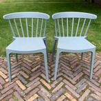 Woood Bliss spijlenstoel Jade groen kunststof 2 stuks, Huis en Inrichting, Stoelen, Ophalen, Zo goed als nieuw, Overige kleuren