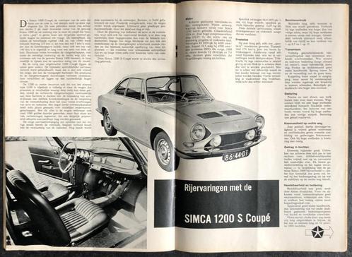 Simca 1200 S Coupe testen in Autokampioen, Boeken, Auto's | Folders en Tijdschriften, Gelezen, Overige merken, Ophalen of Verzenden