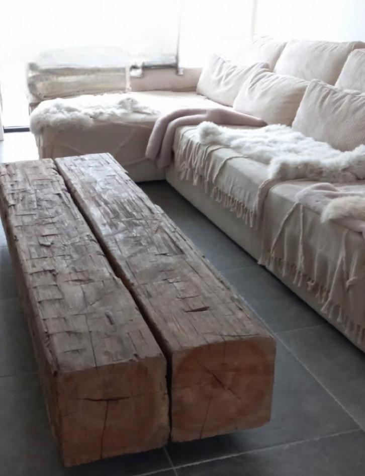 Salontafel, Bank, Tv-meubel, Bijzettafel Meerpaal/Meerpalen, Huis en Inrichting, Tafels | Salontafels, Gebruikt, Minder dan 50 cm