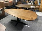 Eettafel stone organische vorm walnoot 190x90 japandi stijl, Ophalen, Nieuw, 50 tot 100 cm, Vijf personen of meer