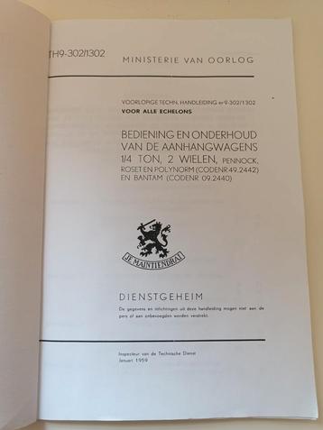 Handleiding Aanhangwagens 1959 beschikbaar voor biedingen