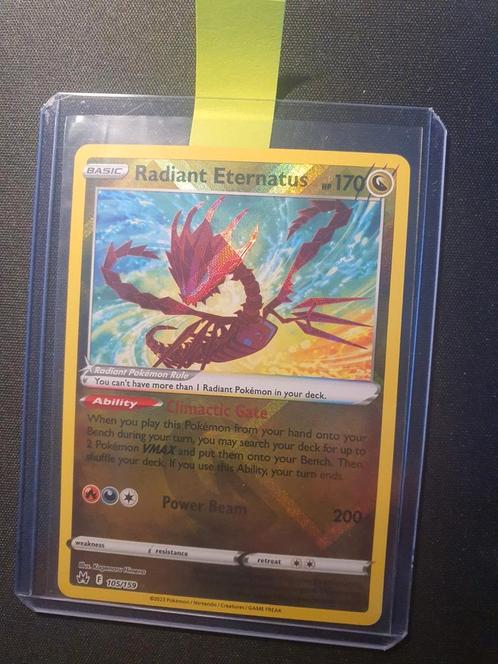 Radiant Eternatus, Hobby en Vrije tijd, Verzamelkaartspellen | Pokémon, Zo goed als nieuw, Losse kaart, Ophalen of Verzenden