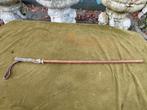 Antieke wandelstok, handvat roggehuid en paardenhaar., Verzenden