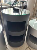 Rond sidetables design metaal, Huis en Inrichting, Tafels | Sidetables, Ophalen, 50 tot 100 cm, Rond, Zo goed als nieuw