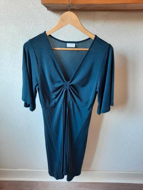 VILA Mooie Donkerblauwe Nette Jurk Maat M 38, Kleding | Dames, Jurken, Gedragen, Maat 38/40 (M), Blauw, Knielengte, Ophalen of Verzenden