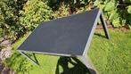 Gratis aluminium tuintafel met glazen blad, Tuin en Terras, Tuintafels, Ophalen, Gebruikt, Rechthoekig, Aluminium