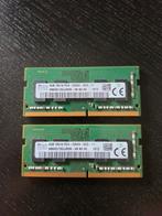 Skhynix 2x4GB DDR4 SODIMM(Nieuwe staat), Computers en Software, RAM geheugen, DDR4, 8 GB, Ophalen of Verzenden, Zo goed als nieuw