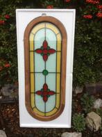 Glas in Lood isolatieruiten , 3 stuks., Antiek en Kunst, Ophalen