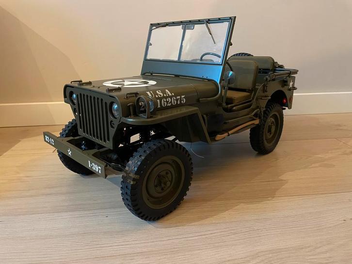 Nieuwe Rochobby 1:6 Willys MB Jeep, Hobby en Vrije tijd, Modelbouw | Radiografisch | Auto's, Zo goed als nieuw, Auto onroad, Overige schalen