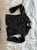 Bershka Zwart Denim Jack Maat M, Kleding | Dames, Ophalen of Verzenden, Zo goed als nieuw, Maat 38/40 (M), Zwart