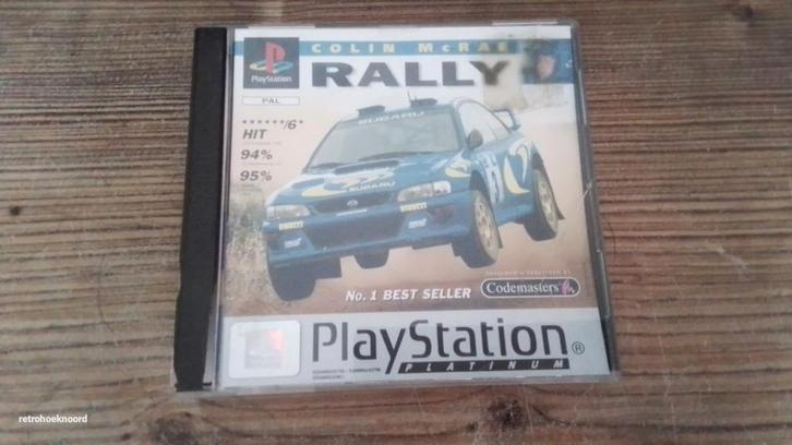 Colin McRae Rally - PlayStation Platinum, Spelcomputers en Games, Games | Sony PlayStation 1, Gebruikt, Racen en Vliegen, 2 spelers