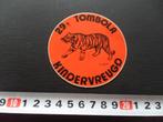 stickers België 29e Tombola Kindervreugd  Tijger, Ophalen, Zo goed als nieuw