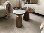 Bijzet tafel met marmer blad van life en living, Huis en Inrichting, Tafels | Bijzettafels, Minder dan 45 cm, Minder dan 55 cm