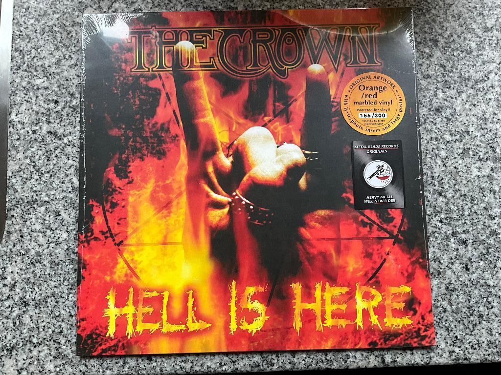 Lp van The Crown - Hell Is Here, Cd's en Dvd's, Vinyl | Hardrock en Metal, Ophalen of Verzenden, Nieuw in verpakking