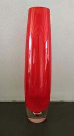 Design Vaas (Murano), Huis en Inrichting, Woonaccessoires | Vazen, Ophalen of Verzenden, Minder dan 50 cm, Rood, Glas