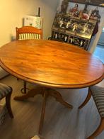 Houten antieke eettafel, Huis en Inrichting, Tafels | Eettafels, Ophalen, Gebruikt, Rond