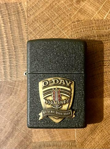 Zippo D-Day Normandy 50th Anniversary Puntgaaf, Onbeschadigd beschikbaar voor biedingen