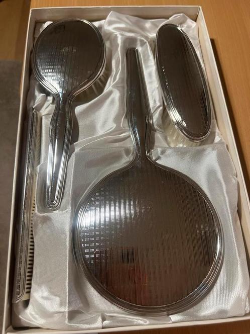 Antieke Kapselset in Doos.Verzilverd.4 delig.17,50, Antiek en Kunst, Antiek | Goud en Zilver, Ophalen of Verzenden