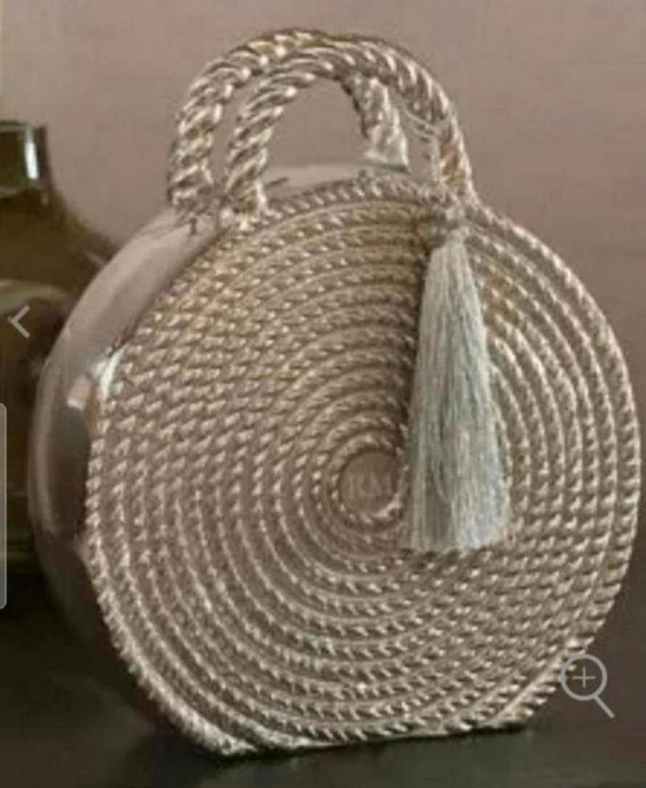 Rivièra Maison zilveren Bali tas /Bali bag statue, Huis en Inrichting, Woonaccessoires | Overige, Zo goed als nieuw, Ophalen of Verzenden