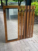 Antieke kapstok met spiegel, Gebruikt, Minder dan 100 cm, Hout, Ophalen