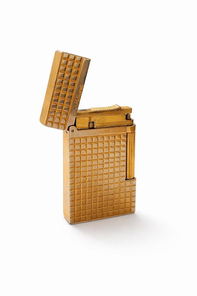 Gouden S.T. Dupont aansteker, Verzamelen, Rookartikelen, Aanstekers en Luciferdoosjes, Ophalen of Verzenden, Gebruikt, Aansteker