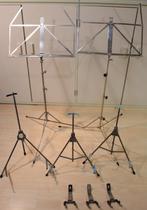 Vintage muziekstandaards jaren 80. (Zie omschrijving), Ophalen, Gebruikt, Muziekstandaard, Overige instrumenten