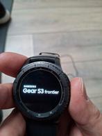 Samsung Gear S3 frontier smartwatch met alle onderdelen, Hoogte, Zwart, Samsung ⌚️, Ophalen of Verzenden