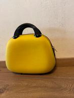 Knalgele kleine reiskoffer of kinderkoffer handbagage, Hard kunststof, Minder dan 50 cm, Ophalen of Verzenden, Zo goed als nieuw