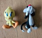 2 looney tunes figuurtjes/ knuffels, Ophalen of Verzenden, Gebruikt