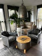 Aviator fauteuils + tafel + lamp + bureau + stoel, Huis en Inrichting, Fauteuils, Ophalen, Zo goed als nieuw, 75 tot 100 cm, 50 tot 75 cm